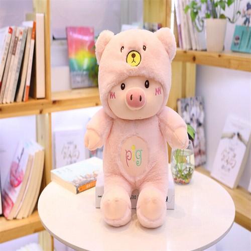 Fashion Dummy Pig Plush Toy Animal Doll Throw pillow Soft Cushion Kids Xmas Gift - Imagen 10 de 12