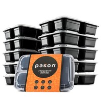 Pakkon 3 Compartment Bento Box With Airtight Lid 10 Pack on sale Pakkon 3 Compartment Bento Box With Airtight Lid 10 Pack on sale