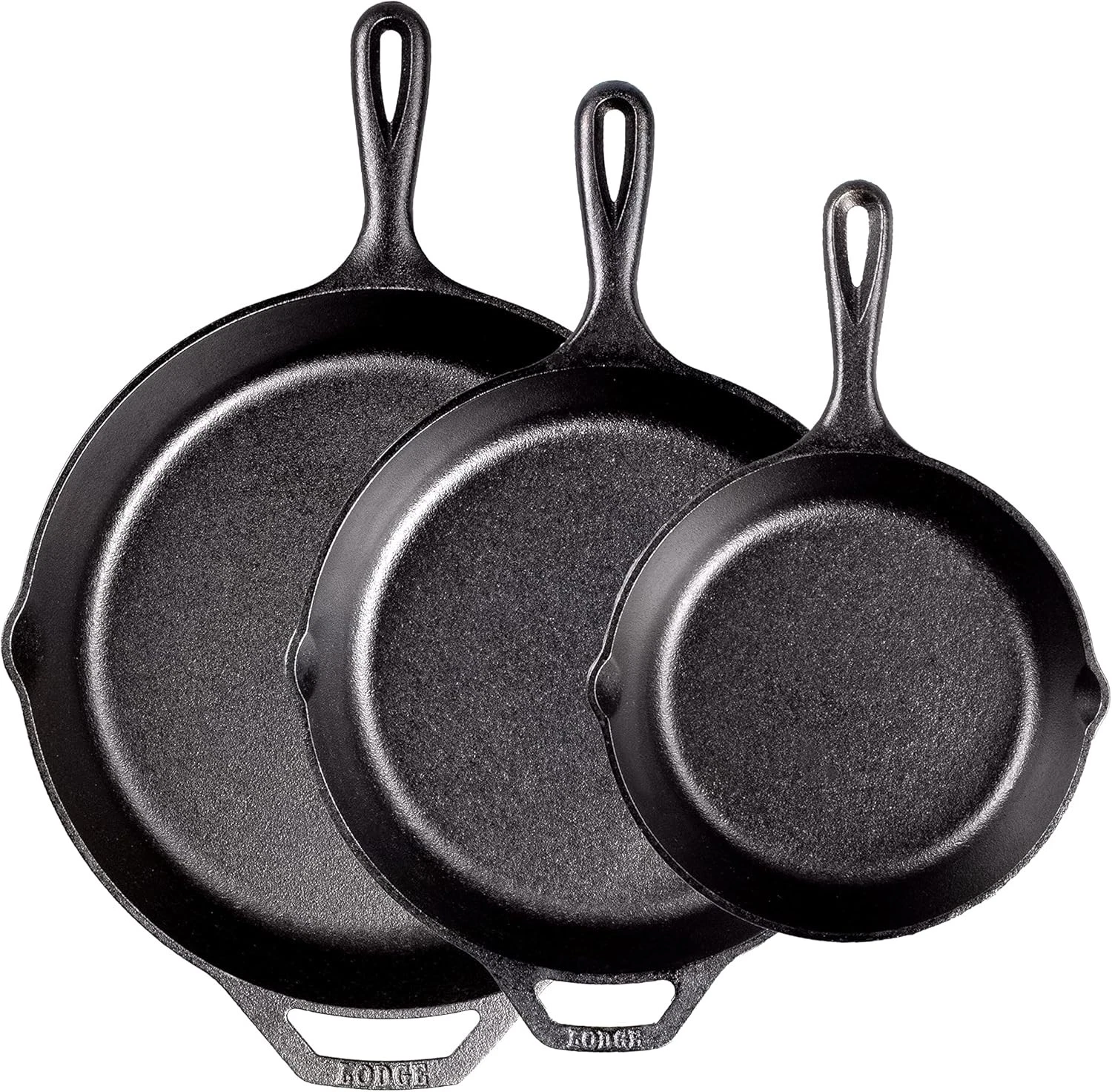 Pre-Seasoned Cast Iron Skillet Set Set Includes 8 Inch Skillet 10.25 Inch