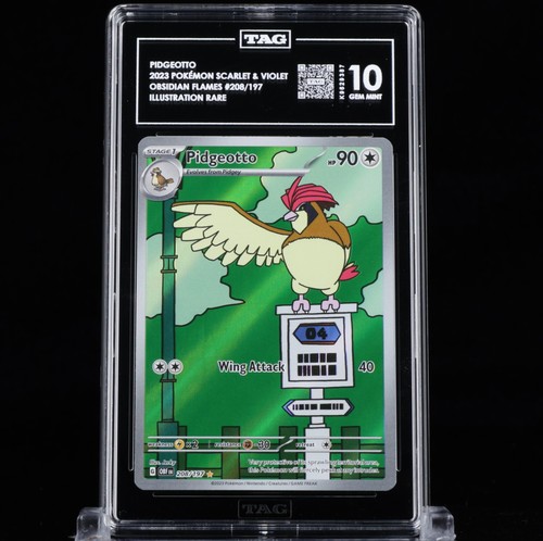 Pidgeotto graded TAG 10 for sale on eBay
