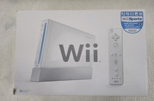 Nintendo Wii Console in Original Box Manuals Stand Sensor Tested Works NO REMOTE