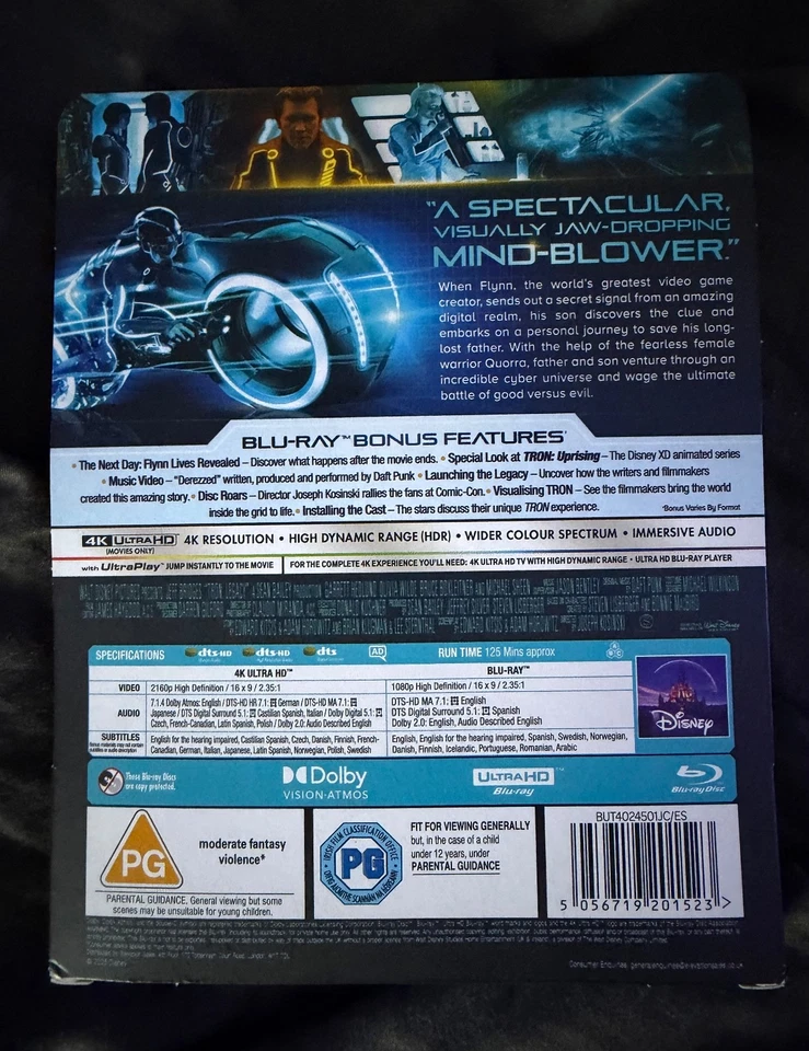 TRON: LEGACY - LIMITED EDITION 4K ULTRA HD BLU-RAY STEELBOOK & BLU-RAY SET - Image 2 of 4
