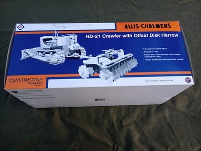 Allis Chalmers HD-21 w/ Offset Disk Harrow  1/25 Diecast Dozer by First Gear
