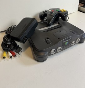 Nintendo 64 N64 Gray Console w/ Tomee Controller, Power Supply & AV Cable