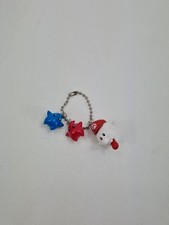 Super Mario Galaxy Boo Mario Ghost Charm Keyring Dangler Yujin 2008