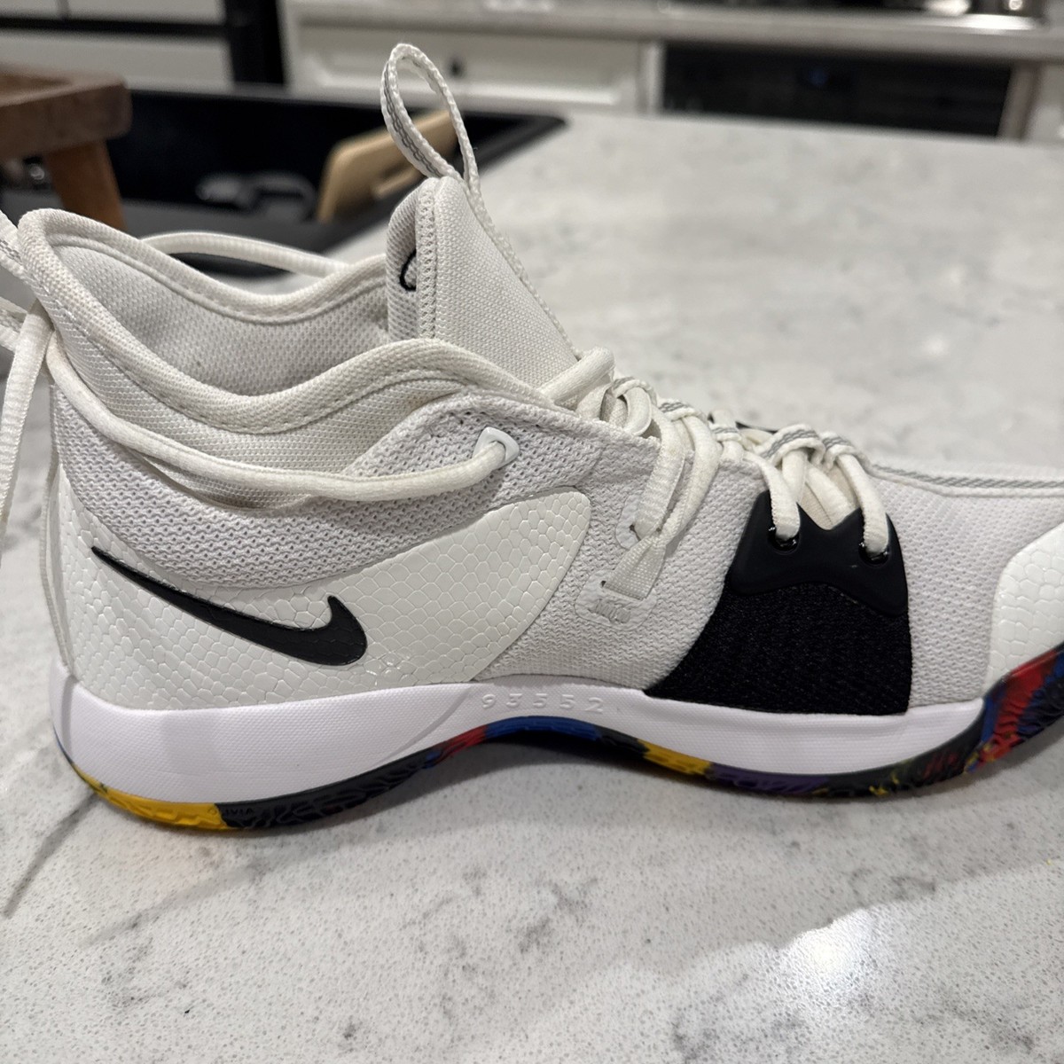 Nike Paul George PG 2 NCAA Tournament White and Black Athletic