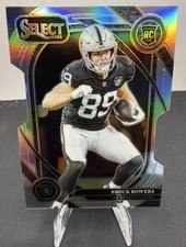 2024 Panini Select - Club Level Brock Bowers #222 Silver Prizm Die-Cut (RC)