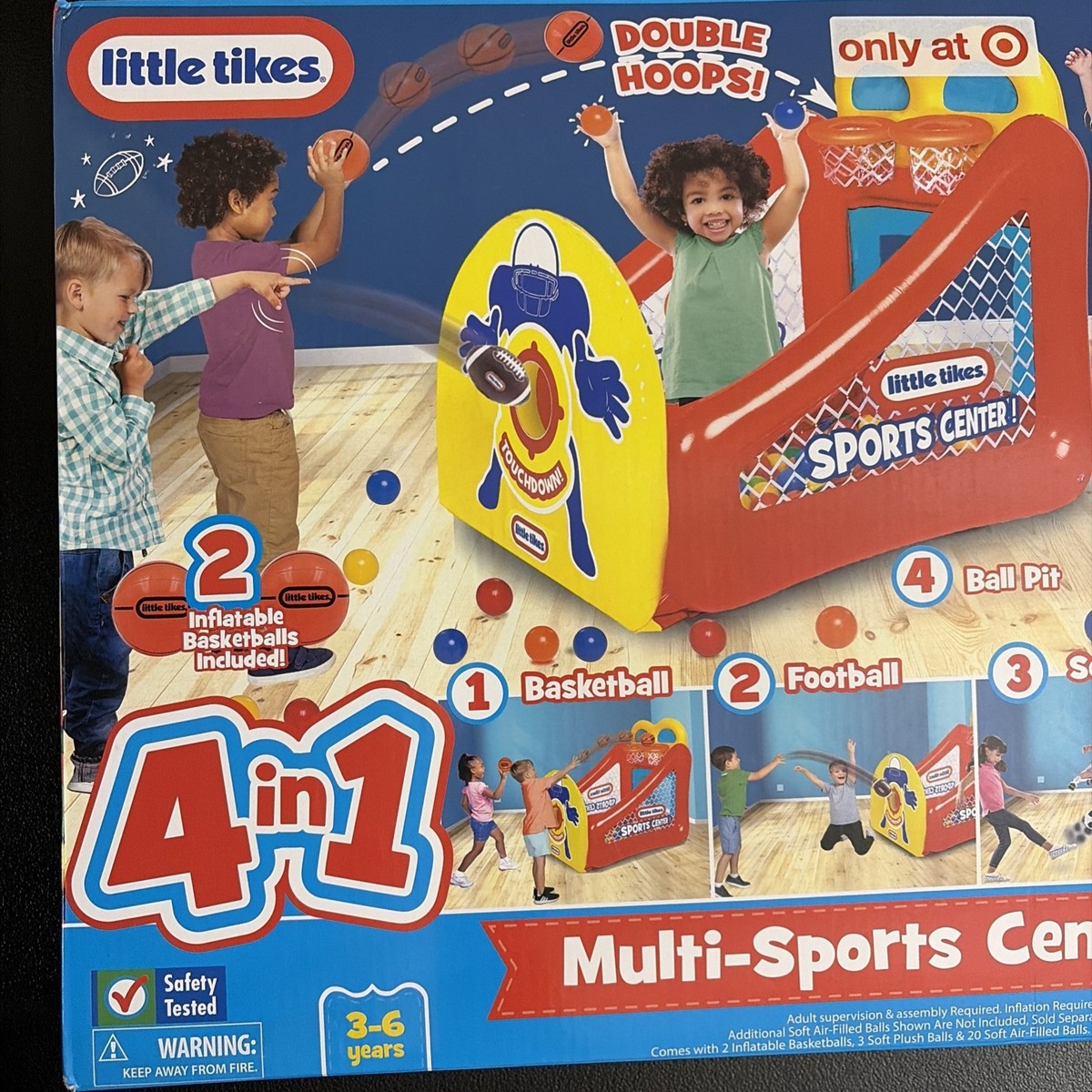 Little Tikes 4-in-1 / 3-in-1 Multi Sports Center New Sealed Ready