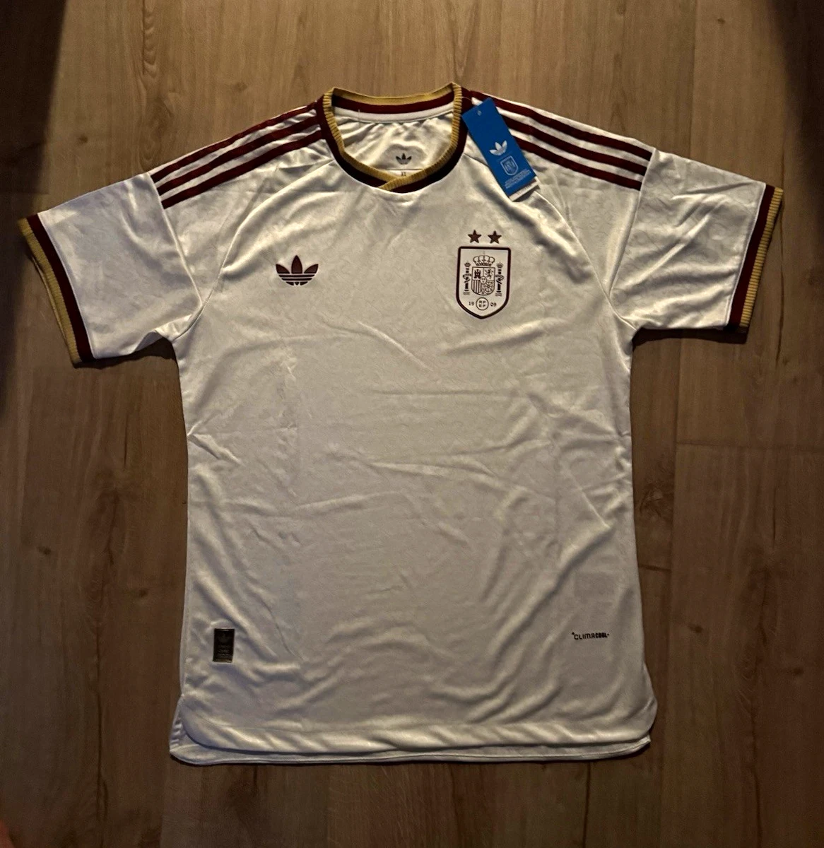 adidas Spain White National Team Soccer Fan Apparel & Souvenirs