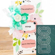 Metal Cutting Dies Label Frame Die Scrapbooking Embossing Paper Craft Album Card