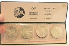 Moneta Argento Set 10 DM   Giochi della XX Olimpiade di Monaco 1972 -4 Monete-