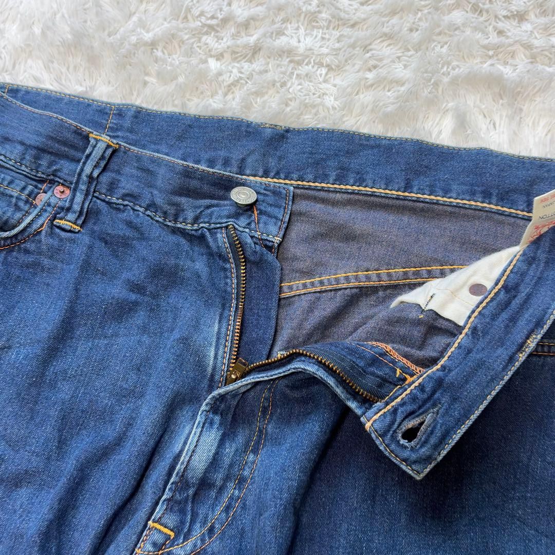 Rare XL W36 Evisu Made in Japan Seagull Half Denim Study 7001 image 5