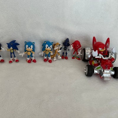 Sonic the Hedgehog Figures Racer Knuckles Tails Lot of 8