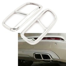 For Volvo XC90 15-19 Rear Exhaust Muffler Tail Pipe Cover Trim Stainless Steel