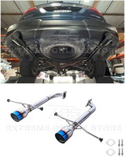 For 19-Up Subaru Ascent T-304 Muffler Delete Dual Burnt Tips Axle Back Exhaust