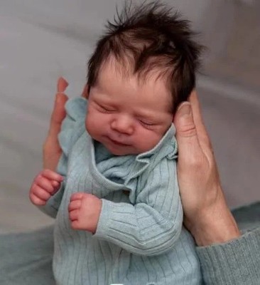 19 Zoll Reborn Baby Puppe Mädchen Junge gewichtet realistisch Neugeborenes handgefertigtes Spielzeug Geschenk