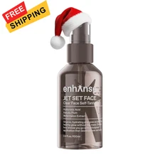 Jet Set Face Clear Self Tanner Spray for Men, Hyaluronic Acid, Hydrating... 