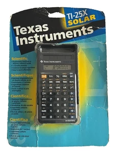 1997 Nouveaux instruments du Texas TI-25X Calculatrice Scientifique Solaire Nouveau Sceaud