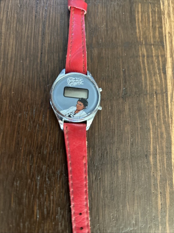 Michael Jackson Thriller Wrist Watch With Red Band
