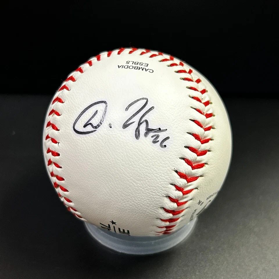 Dan Uggla #26 IP Autografiado Béisbol Marlins Bravos Gigantes Nacionales VER DESCRIPCIÓN Foto 3 de 4