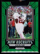 2025 Panini Prizm Draft Picks #23 Ryan Williams New Recruits Green
