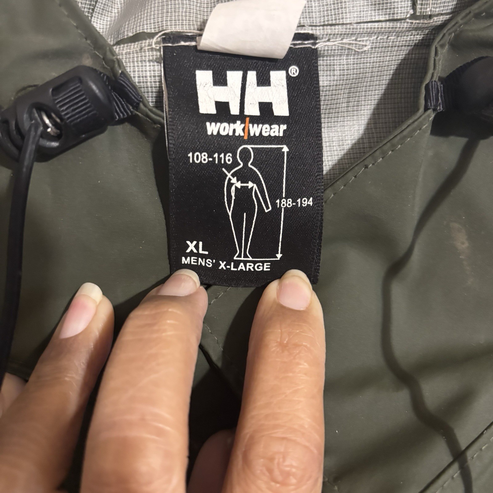 Helly Hansen Workwear Rain Jacket Waterproof Army… - image 7