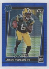 2021 Panini Donruss Optic Rated Rookie Blue Hyper Prizm Amari Rodgers #261 01sb