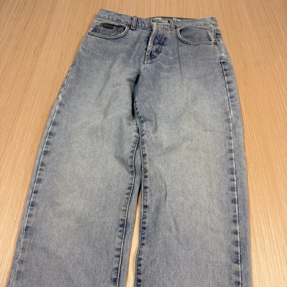 Jeans vintage Calvin Klein años 90 fácil ajuste chorro de arena para mujer talla 7 talla 30x31 Foto 2 de 4