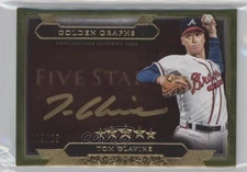 2020 Topps Five Star Golden Graphs Green /15 Tom Glavine #GG-TGL Auto HOF e6e
