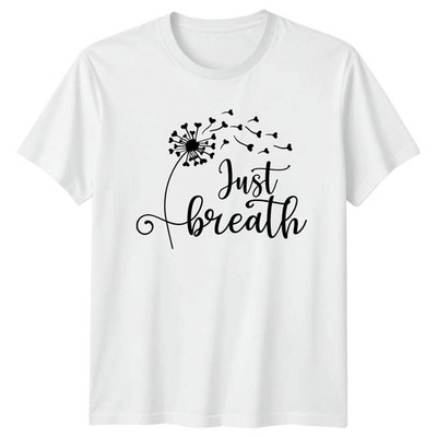 Just Breathe T-Shirt Meditation Achtsamkeit Geschenk für Sie und Ihn