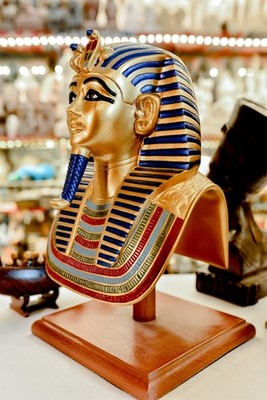 Rare Ancient Egyptian statue of King Tutankhamun Mask Statue Made in Egypt