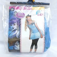 Girl Teen Cinderella Costume Blue 14 Size 13-15 Brand New Disney Headband