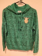 Star Wars Youth Size XL 15/17 Hoodie With Yoda Applique And Design.