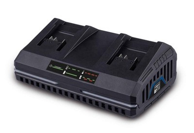 Scheppach Doppelladegerät SDBC2.4A Ladegerät | passend für alle 20V-IXES Akkus