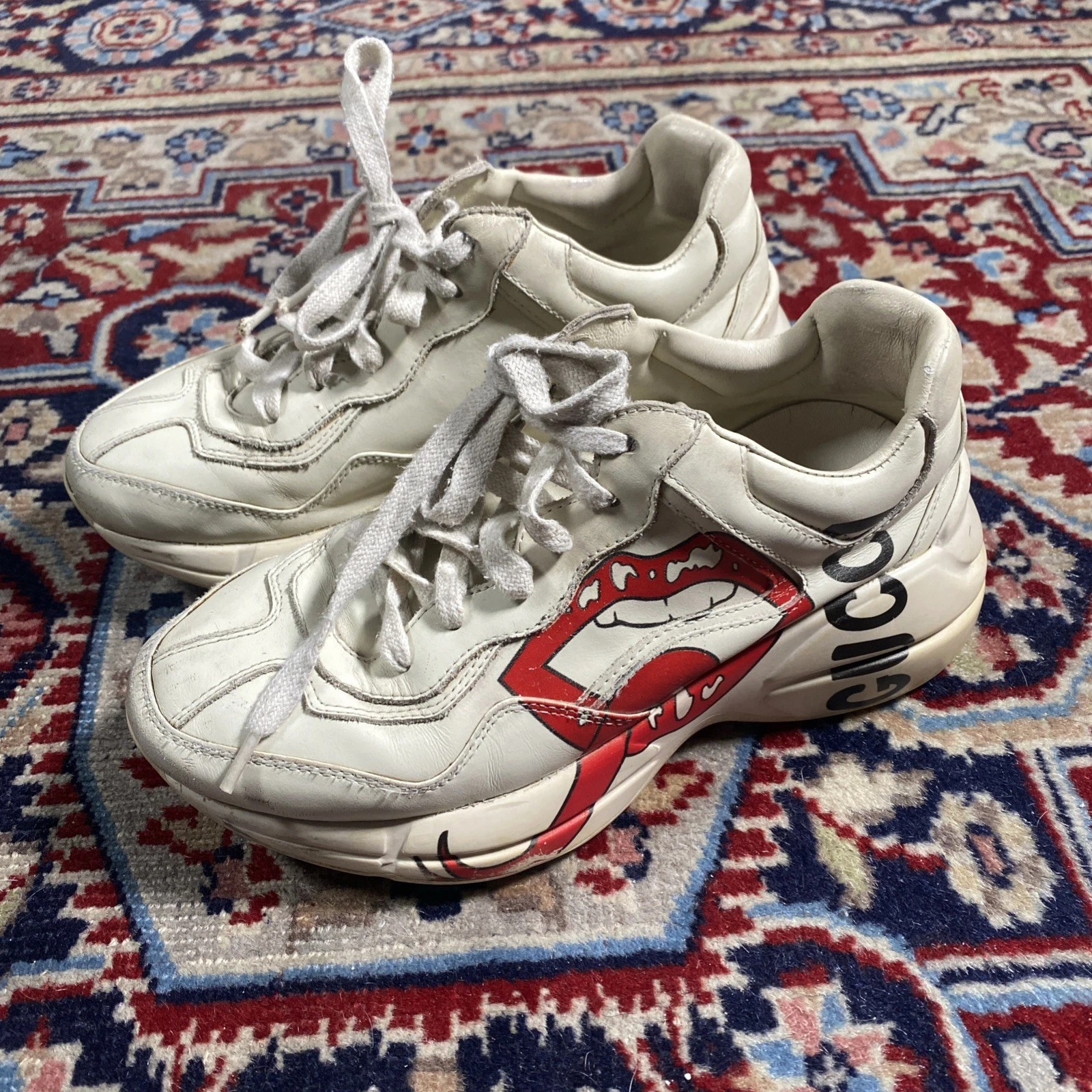 Baskets Gucci Rhyton « Bouche » taille 37 femme US taille 7