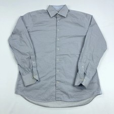 Stenstr ms Men's 16.5 / 42 Fitted Body Micro Dot Twofold Super Cotton Shirt