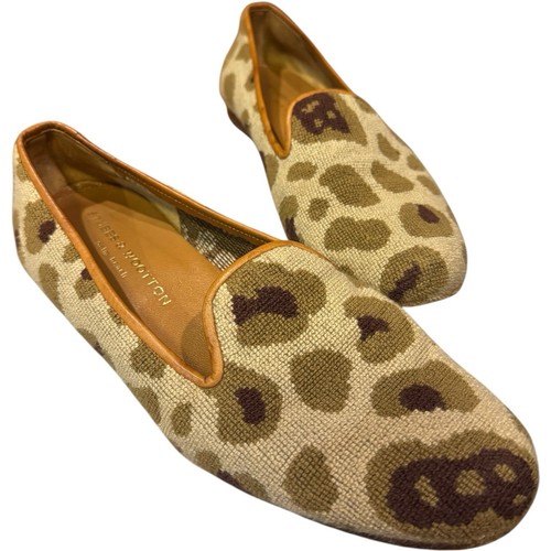 RARE! $575 Stubbs & Wootton Needlepoint Safari CAMO Loafers Flats Shoes 9 AA WOS