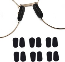 Eyeglass Nose Pads Cover,5 Pairs Soft Silicone Slip-On Glasses Nose Piece