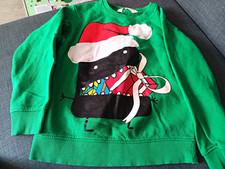 H&M Jungen Weihnachtspullover grün Gr. 122 R...