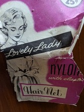 VTG Hair Nets Snoods MidCentury MCM Package 4 Nets, 2 Beaded W/Micro Beads 1950