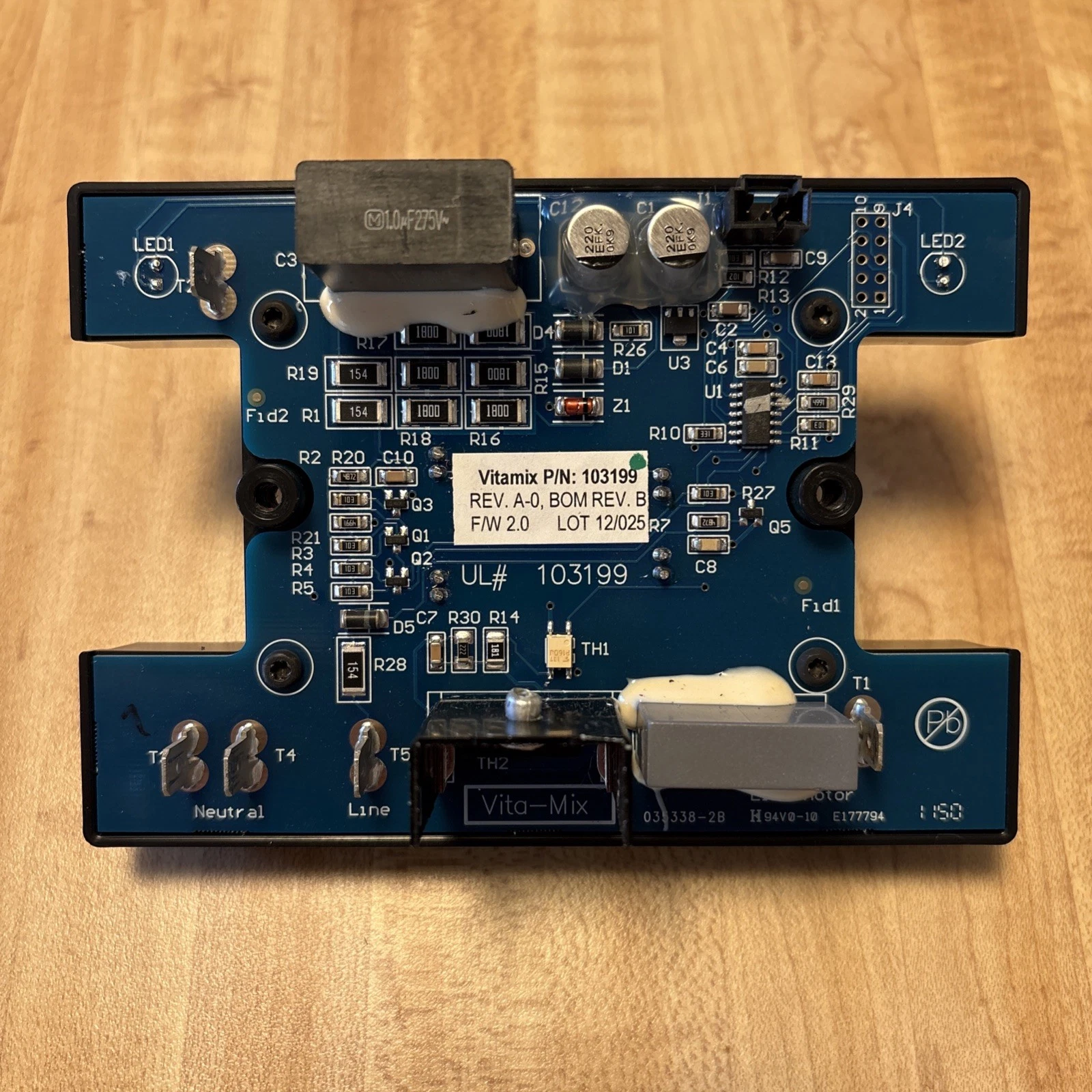 Vitamix Creations Elite/Professional Series Blender Control Board 103199 Tested