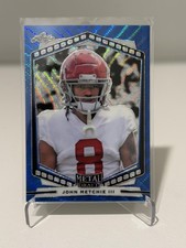2022 Leaf Draft #P-JM1 John Metchie III Metal Portrait Mojo Blue