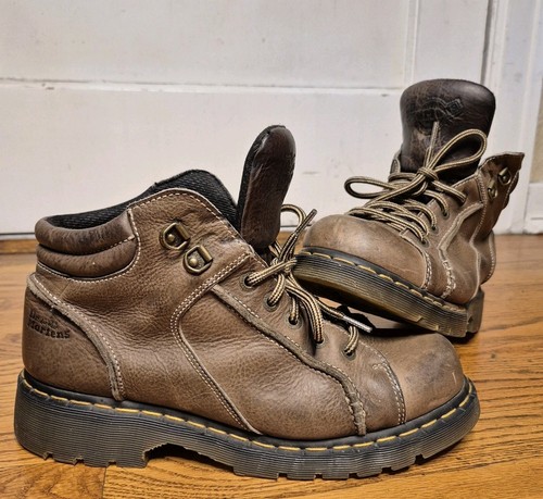 VTG Doc Martens Air Wair Mens Size 10 Light Brown High Top Combat Boots 8A54
