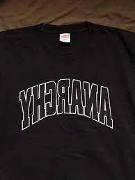 T shirt Supreme Supreme ANARCHY boîte logo noir XL neuf rare