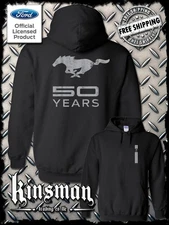 Ford Mustang 50 Years Logo Hoodie / Sweatshirt - Official Licensed Product