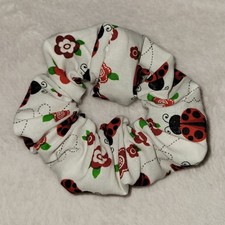 Ladybug Handmade Hair Scrunchies Colorful Designs Hair Accessories