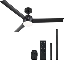 VONLUCE Ceiling Fans with Lights, 52 Inch Ceiling Fans with Lights and Remote, 6