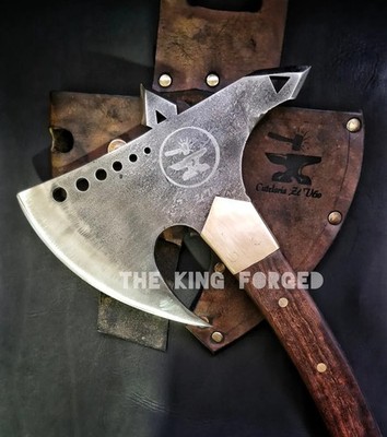 Custom Handmade Carbon Steel Blade Resident Evil Leon Axe | Hunting Axe Camping