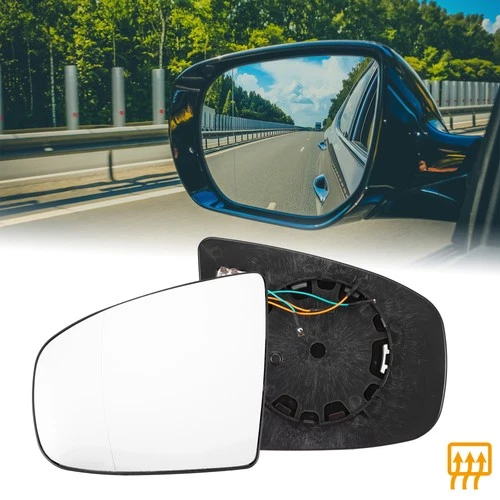 Car Rearview Driver Side Heated Mirror Glass W/ Backing Plate Fit for BMW X5 X6