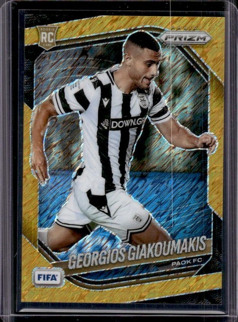 2025-26 Panini Prizm FIFA Georgios Giakoumakis Gold Shimmer Prizm #/3